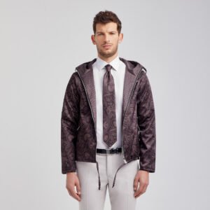 Giacca Casual – Bomber reversibile in seta, 100% made in Italy